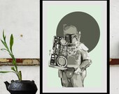 Star Wars Art BOBA PHAT Size B