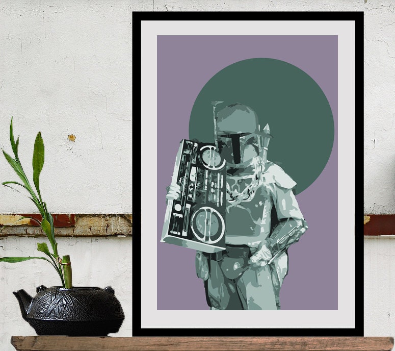Star Wars Art BOBA PHAT Size A