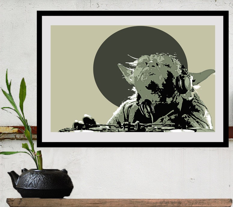 Star Wars Poster Movie Art DJ YODUH Size B