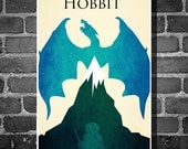 The Hobbit Lord of the Rings retro poster minimalist art movie print LOTR art poster print 16x24 The Hobbit