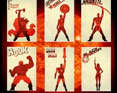 Movie poster movie art film print art poster print All 6 The AvengersPosters (11x17 size)