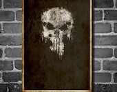 The Punisher minimalist poster movie print comic book poster print 11x17