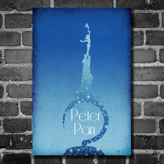 Disney Art Peter Pan Poster movie poster disney poster 11x17