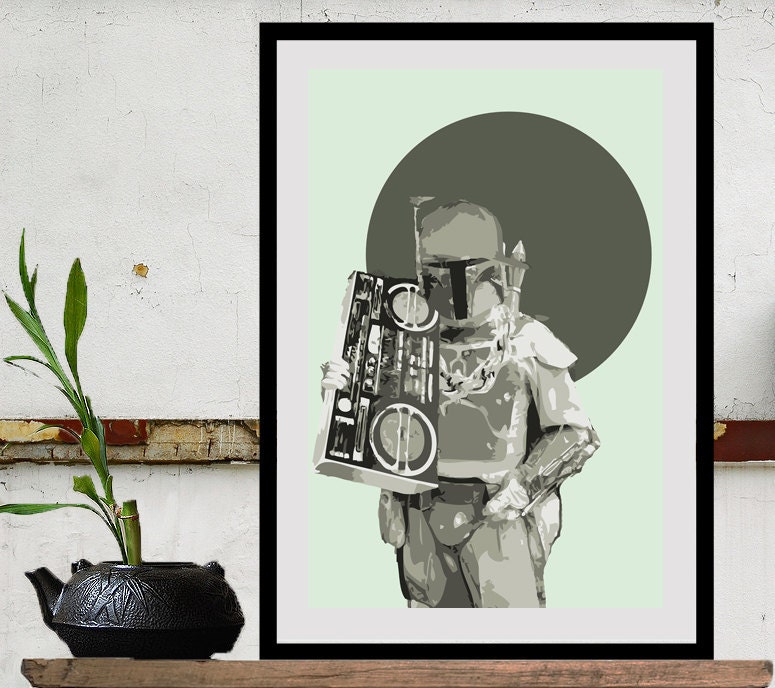 Star Wars Art BOBA PHAT Size B