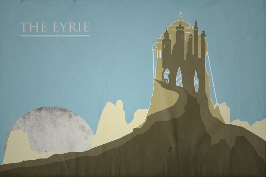 Game of Thrones poster movie poster minimalist print 11x17 The Eyrie