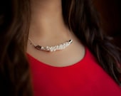 bridal pearl rope necklace // NORA
