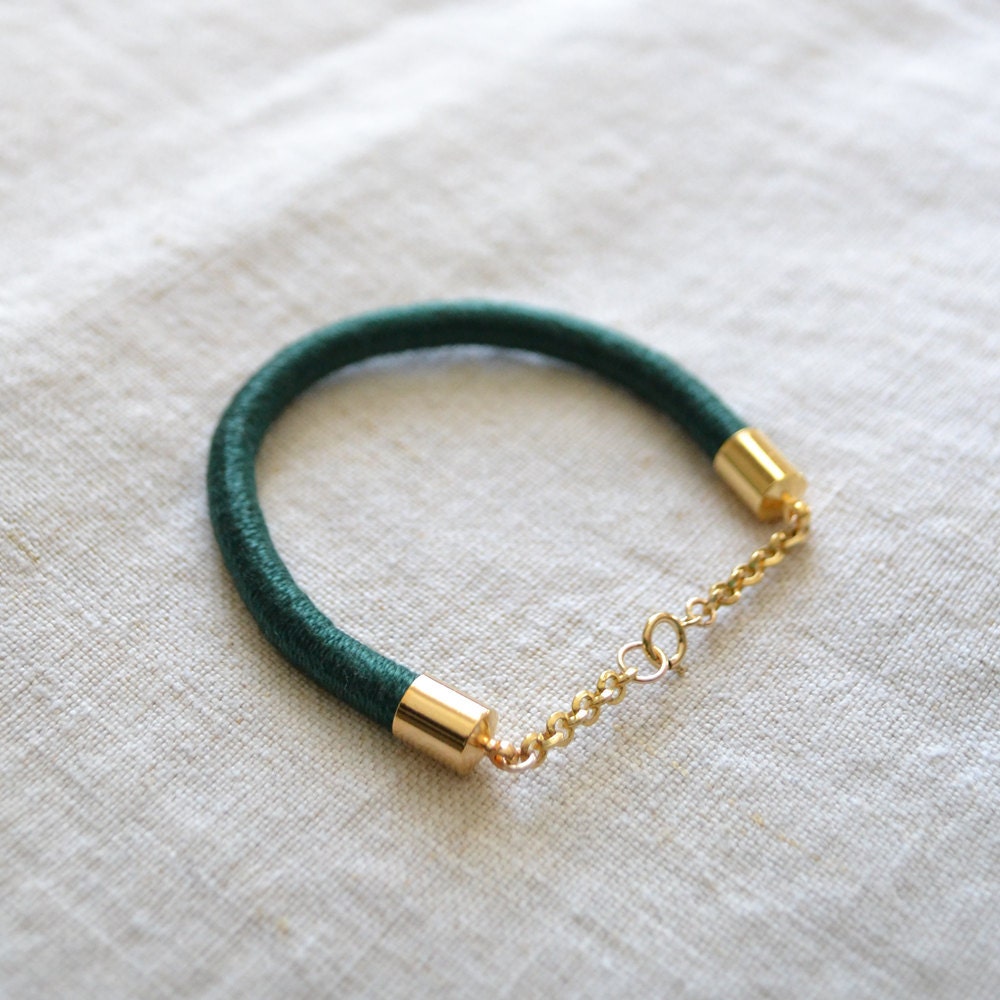 SUCRE rope bracelet // forest
