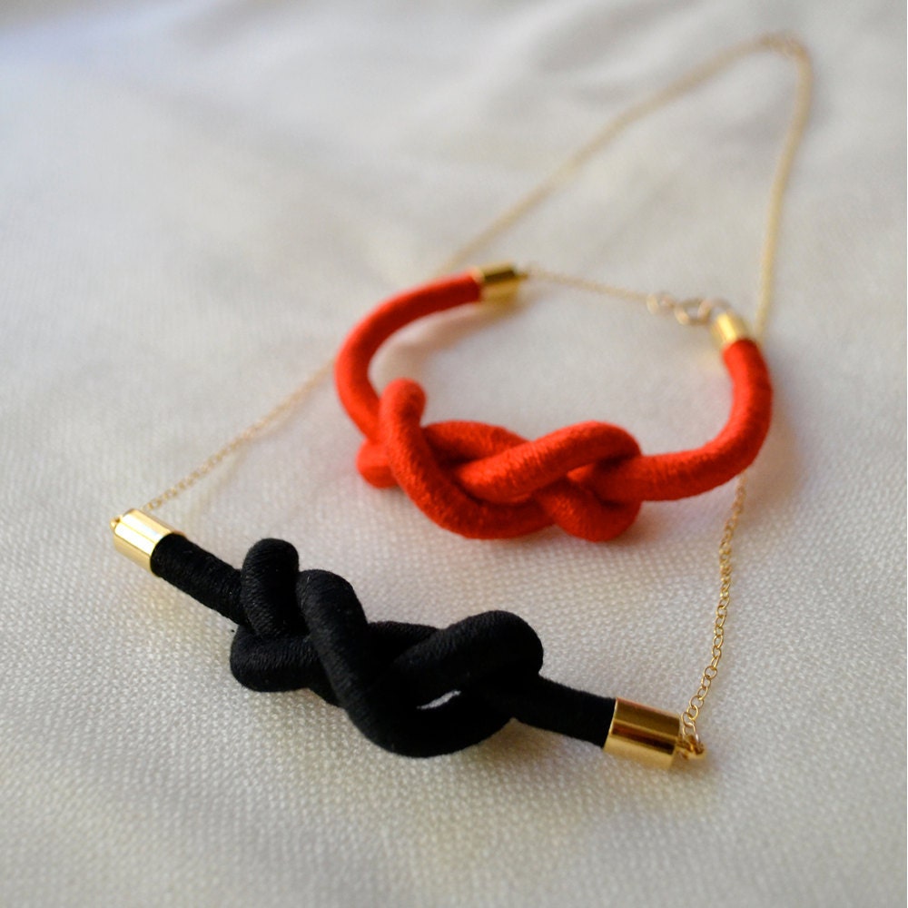ZEE rope necklace // black