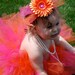 tutu:  Orange and pink tutu/birthday party tutu/wedding tutu, newborn-12 months,1,2,3 & up