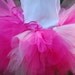 Ombre Pink tutu/ Princess tutu/ birthday tutu/The I Love Pink tutu with 4 shades of pink...newborn-12 mths 1 2 3