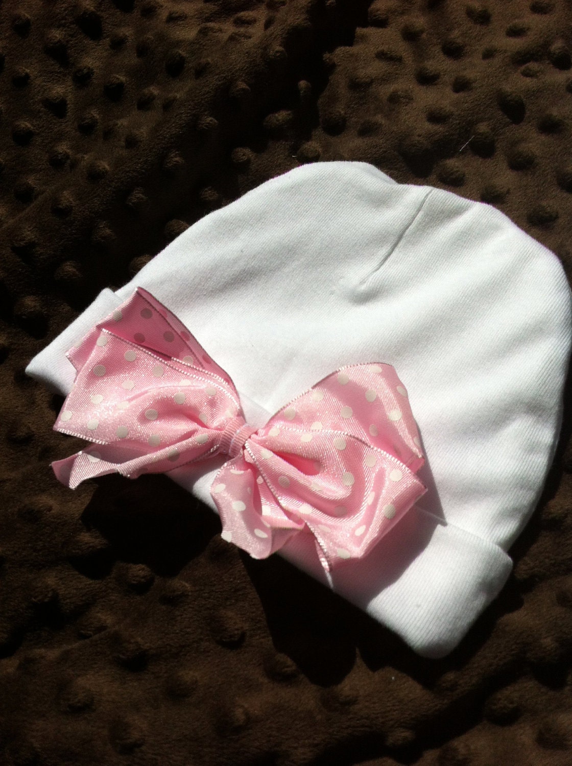 Personalized Infant Gown and Hat - Newborn Gown - Monogrammed Baby Gift - Baby Girl or Baby Boy
