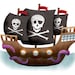Pirate Bedroom Decor - Pirate Ship Poster 8 X 10
