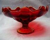 L E Smith Footed Compote