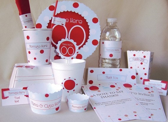 PomPom Party Printables - Complete Print It Yourself Package