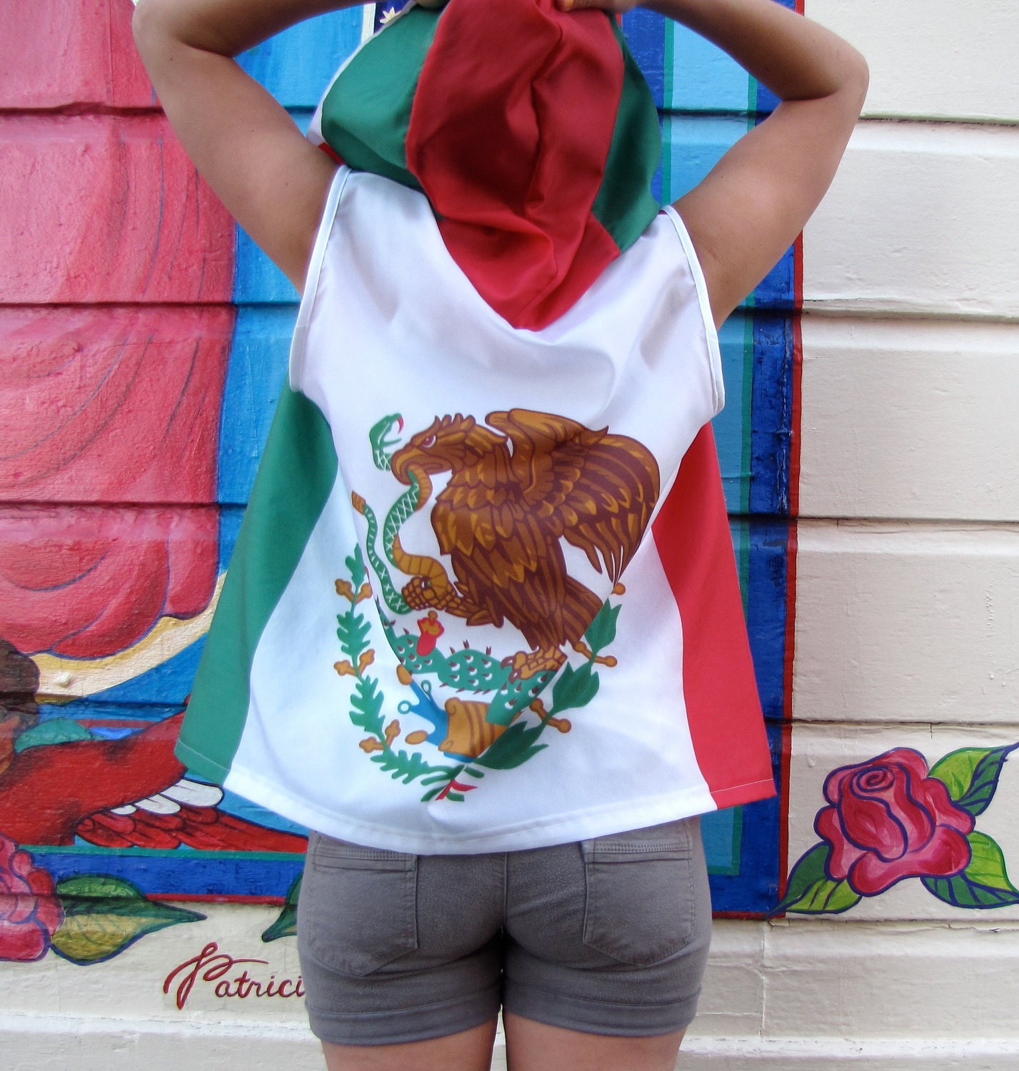 Cinco De Mayo Handmade Mexican Flag hoodie- womens clothing- mens clothing- upcycled clothing- mexican jacket- flag shirt- zippered