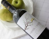 Two Birds on a Branch - Custom Wine Lables