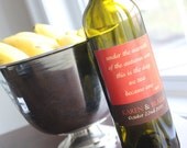 Under the Warmth of the Autumn Sun  - Custom Wine Lables