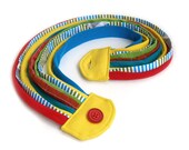 Layer necklace - Long colorful cloth necklace - Summer fashion