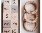 Baby Shower Gift SET: Blocks & Teether