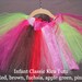 Classic Kira Tutu- red, brown, pink, apple green, fuchsia