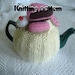 Tea cosy cozy knitting pattern with cakes