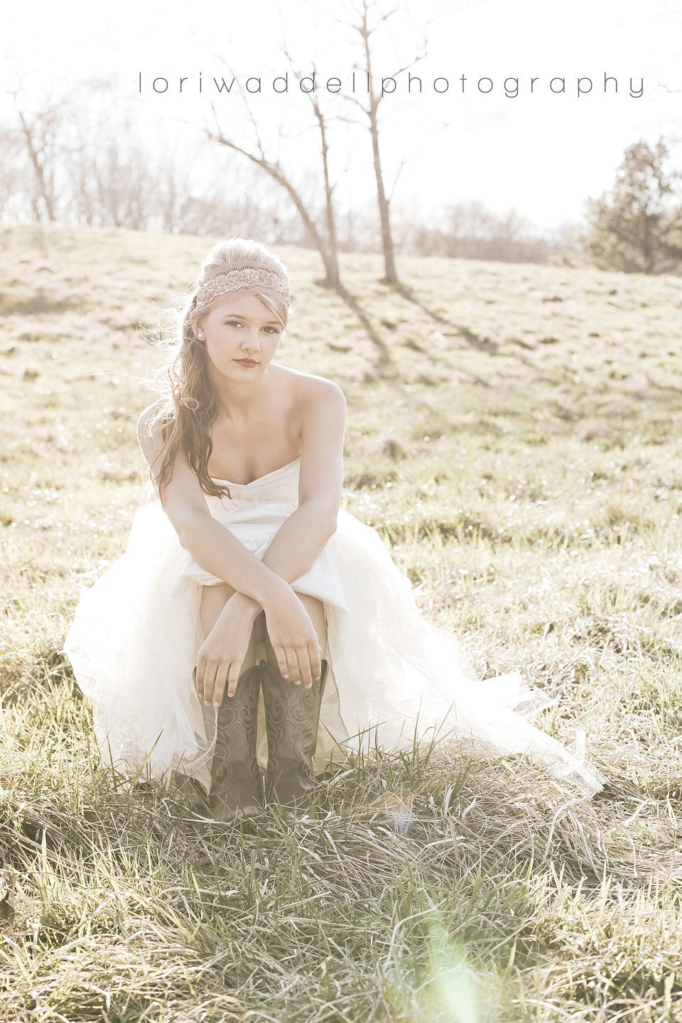 Bohemian Lace Headband, Prom, Bridesmaids or Just for Fun