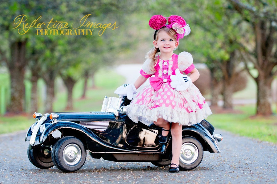 Couture Minnie Mouse Inspired Costume, Dress, Disney World Trip, Limited Quantity Available