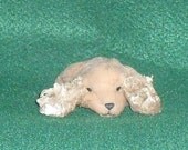 Rose Scented Wax Dipped Stuffed Dog