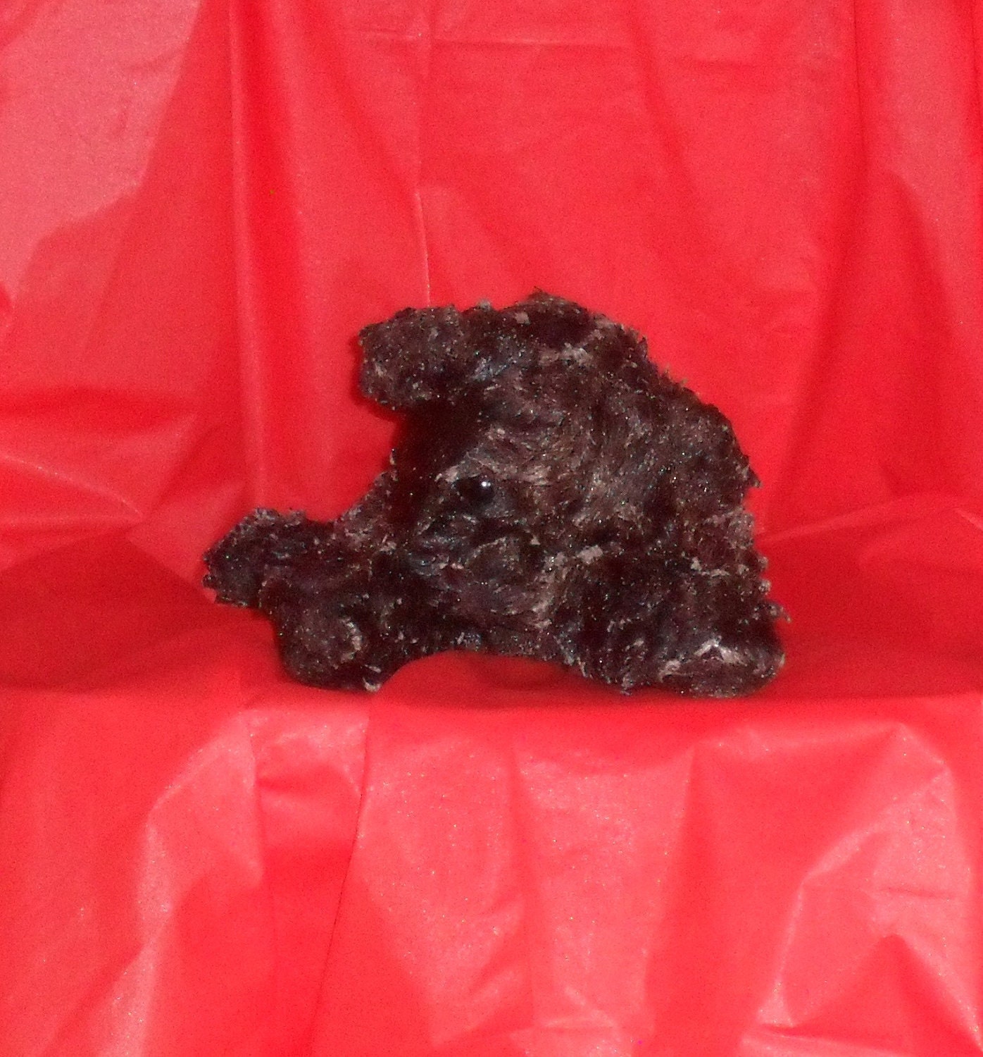 Sandalwood , Vanilla Bean and Amber Wax Dipped Bear.