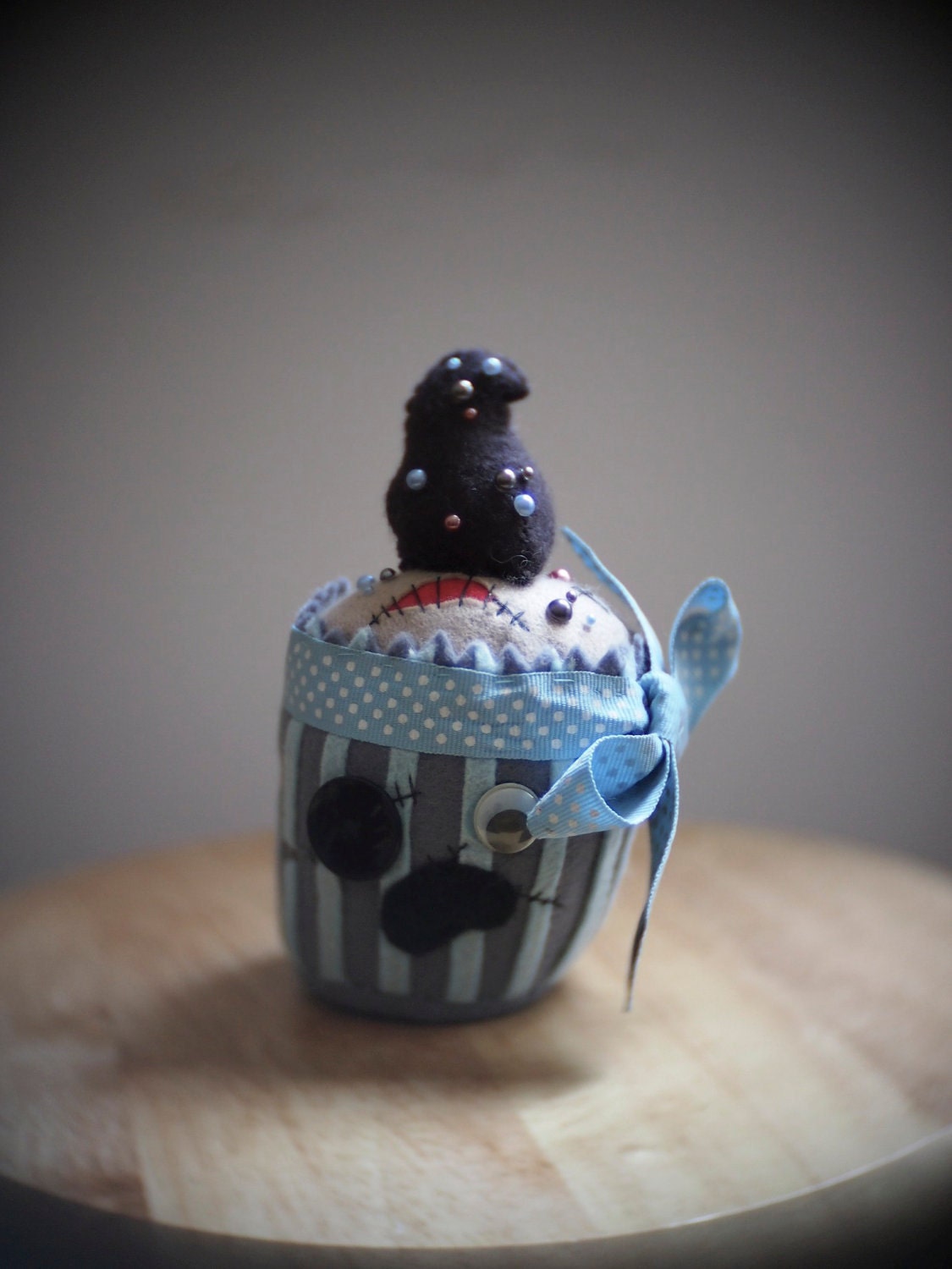 Zombie Felt Cupcake
