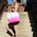 TOTE BAG..gray (with leather strap)...medium size