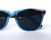Space Galaxy Nebula Cosmic Custom Wayfarer style sunglasses '80s retro hand painted
