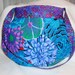 BEAUTIFUL Purple Turquoise Fuschia and Green Hobo Bag