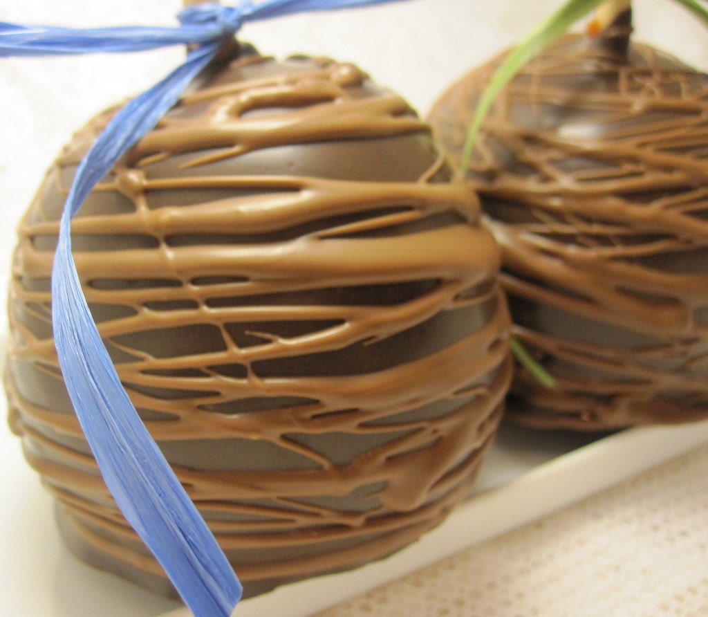 Chocolate Apple with Caramel - Chocolaty Chocolate