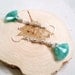 Green Jade Earrings Sterling Silver Jewelry Asian Jewellery Chinese Oriental Fan Gemstone Unique Handmade Triangle Geometric N-48