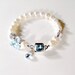 Light Blue Topaz Bracelet Sterling Silver Jewelry December Birthstone Jewellery Pearl Gemstone Swarovski Crystal Luxe Box Clasp B-132