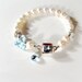 Light Blue Topaz Bracelet Sterling Silver Jewelry December Birthstone Jewellery Pearl Gemstone Swarovski Crystal Luxe Box Clasp B-132