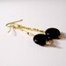 Black Onyx Earrings Yellow Gold Jewelry Handmade Jewellery Dainty Simple Everyday Gemstone