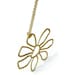 Gold Necklace Flower Pendant Charm Jewellery Chain Modern Funky Everyday Graduation Fashion N-263