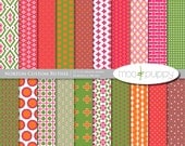 Norton Custom Ruthie Digital Scrapbook Paper Pack  -- INSTANT DOWNLOAD