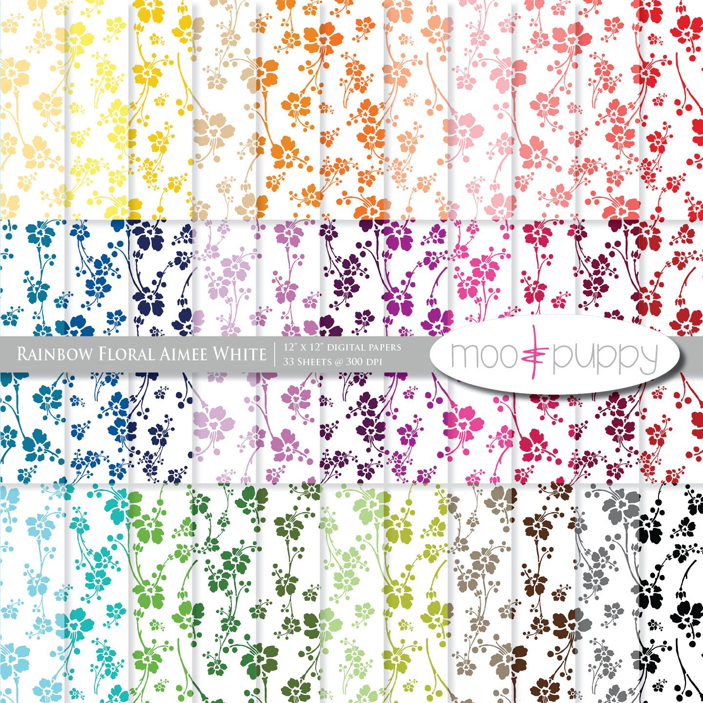 floral scrapbook paper