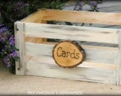 Wedding Card Box Program Crate Rustic Winter Wedding Decor (YOUR COLOR CHOICE)