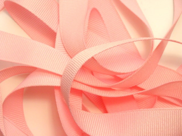 5 yds 5/8" Grosgrain Ribbon - Light Pink