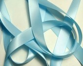 5 yds Double-Faced Satin Ribbon - 5/8" width - Light Blue
