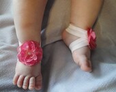 Baby Sandal, Baby Shoe, Barefoot Blossom (TM) Pretty in Pink