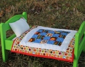 Custom Doll Bed and Quilt SHIPPING INCLUDED