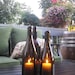 Glass Wine Bottle Candles (Set of 3)