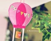 Hot Balloon Bow Holder in Sweet Pink