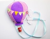 Hot Balloon Bow Holder in Sweet Purple