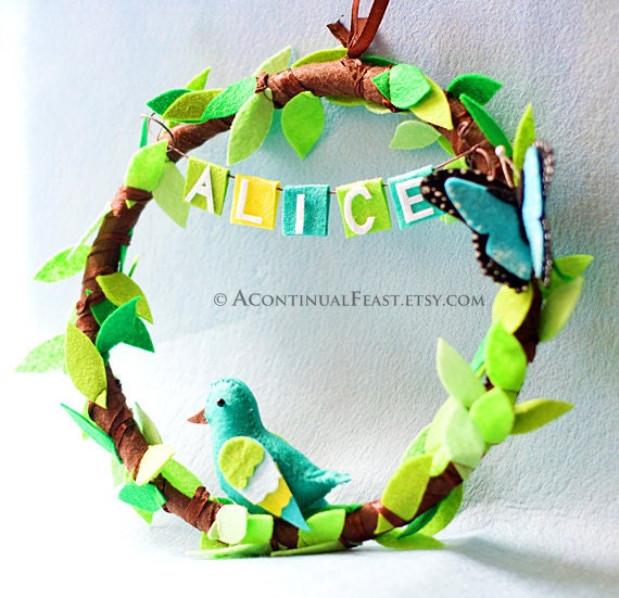 Door Wreath&Wall hanging, Custom name
